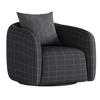 Fresno Leather Swivel Chair — Вид 4