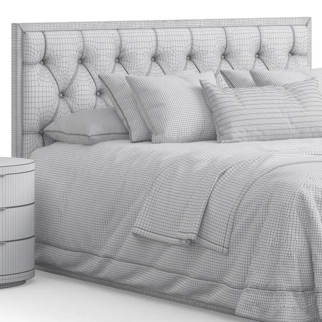 Alix Tufted Headboard Bed — Descargar
