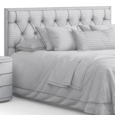 Alix Tufted Headboard Bed — Ver 4