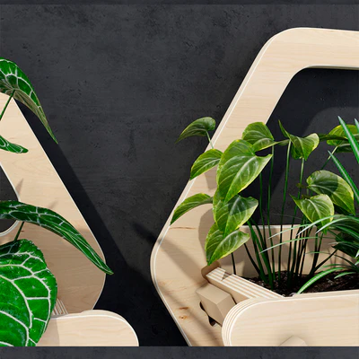 Hexagon wall planter — Ver 3