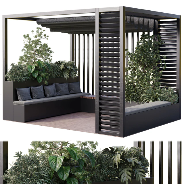 Landscape Furniture with Pergola and Roof garden 15 — Descargar