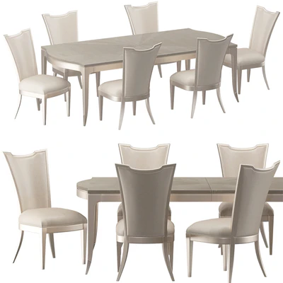 Caracole-Very Appealing-Silver Platter Table Set — Ver 1