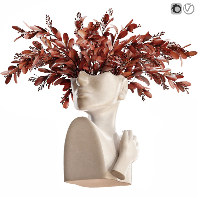 Human face art vase — Descargar