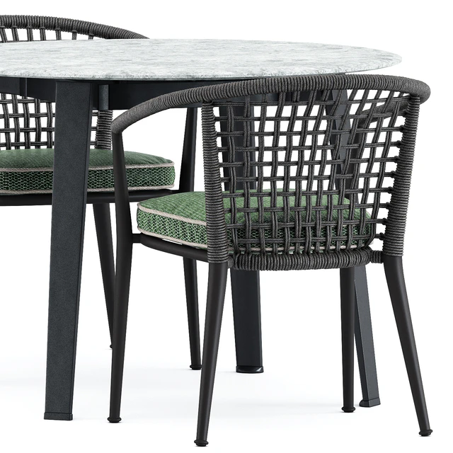 Erica 19 chair and Ginepro round Outdoor table by bebitalia — Descargar