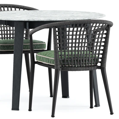 Erica 19 chair and Ginepro round Outdoor table by bebitalia — Ver 5