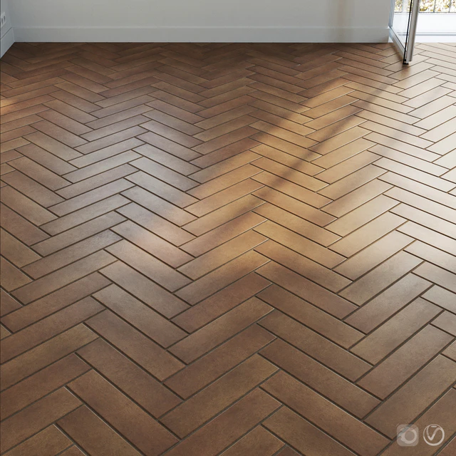 Ceramic tile set 04 - Herringbone Terracotta — Descargar