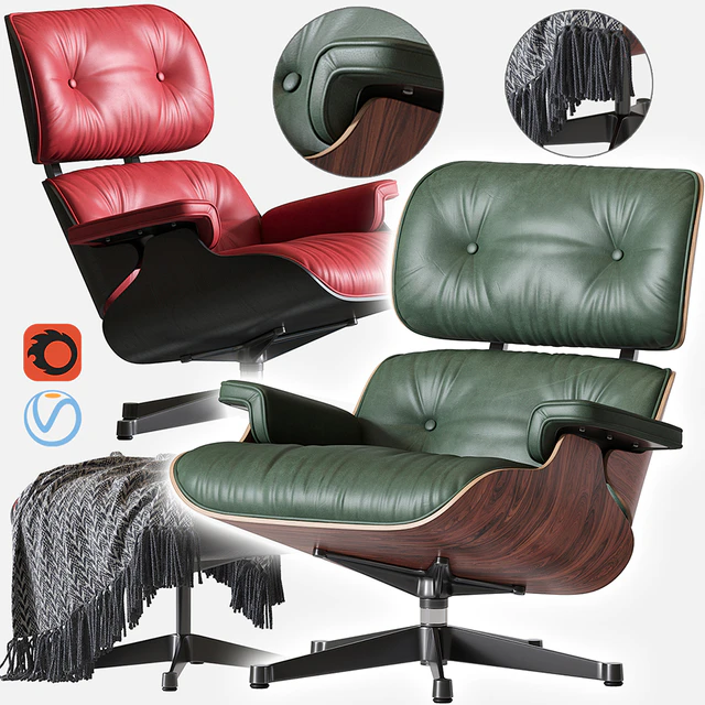 Кресло Eames Lounge Chair — Скачать