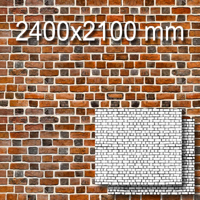 Wall of Ancient Brick Red Ancient Bricks Wall — Ver 1