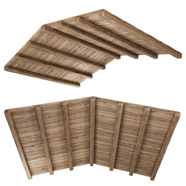 Gable Wooden Ceiling V2 / Ethnic wooden ceiling — Descargar