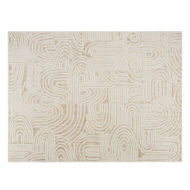 Maisie Cream and Ivory Textured Tribal Rug — Скачать