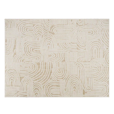 Maisie Cream and Ivory Textured Tribal Rug — скачать