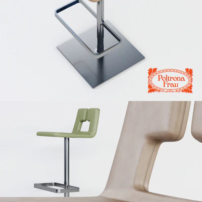 Poltrona Frau Alo Bar Stool — Вид 3