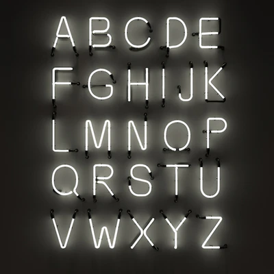 Неоновые буквы, Neon Type Font 2 — Вид 1