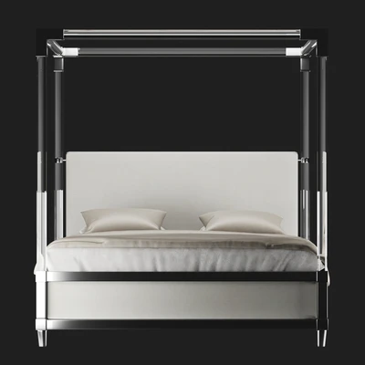 Acrylic Canopy Bed "Rayleigh" — Ver 3