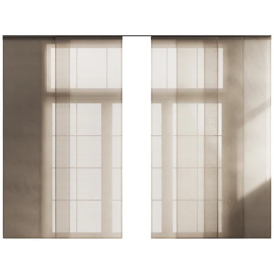 Linen Tulle Panel Blinds — Ver 6