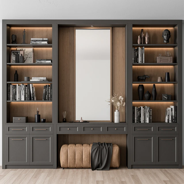 Hallway 34 - Classic Black and Wood Entrance — Descargar