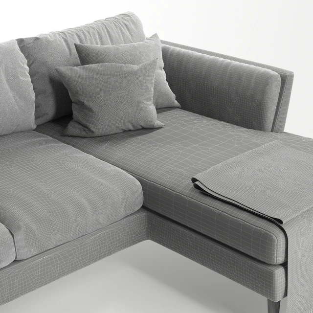Richmond Corner Sofa rosa and gray — Descargar