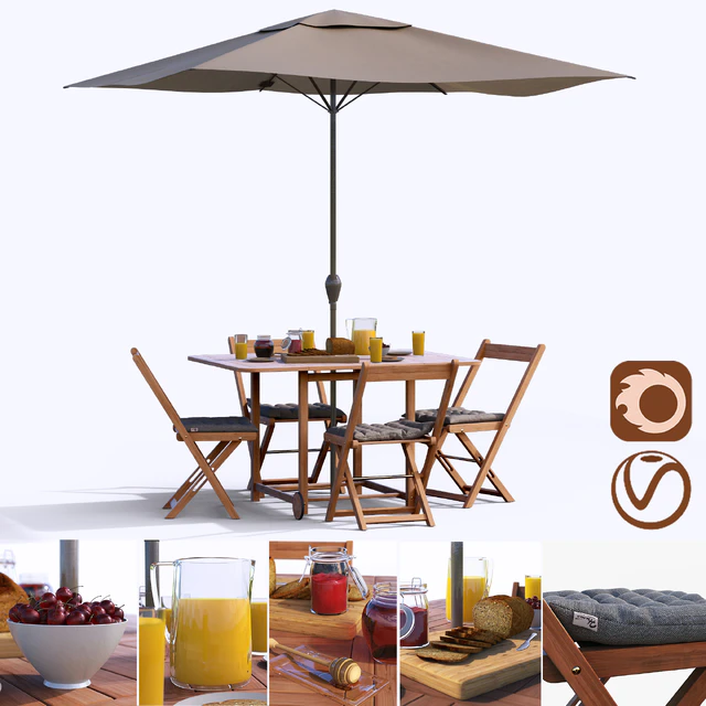 Set of garden furniture — Descargar