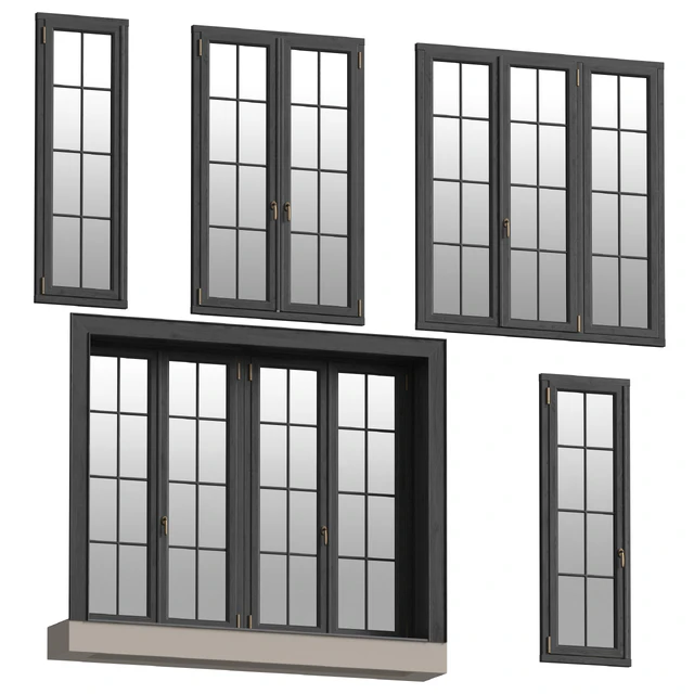 Collection of classic windows. 5 models — Descargar