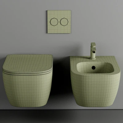 BagnoDesign Attache Rimless Wall Hung Toilet — Ver 3