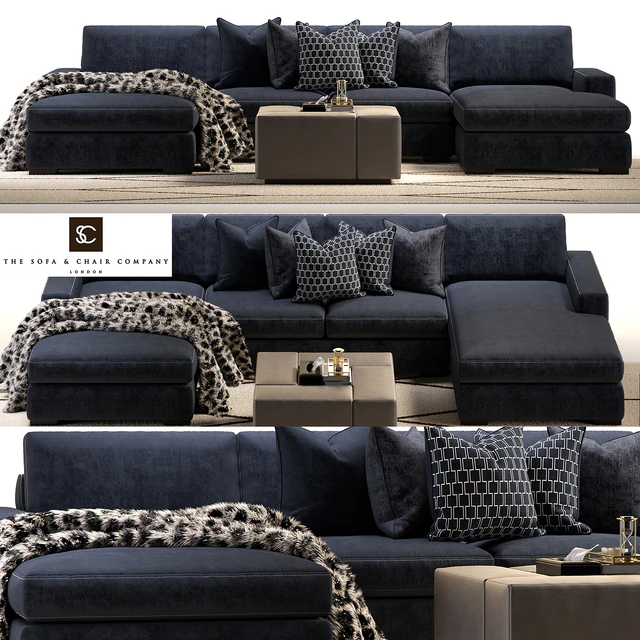 Brancusi corner sofa and Matisse ottoman — Descargar