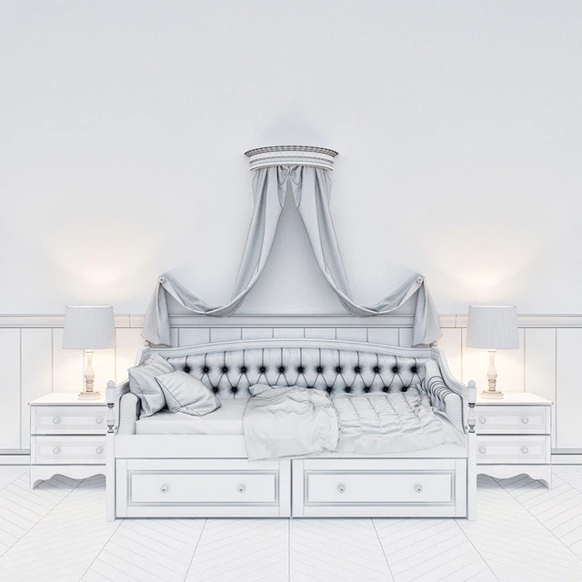 Children's bed with canopy — Descargar