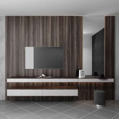 TV wall and dressing table — Ver 3