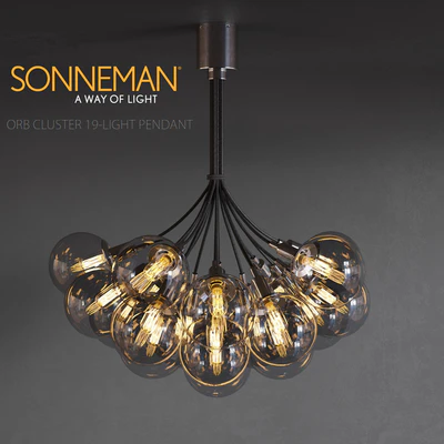 Sonneman ORB CLUSTER 19-LIGHT PENDANT — Ver 1