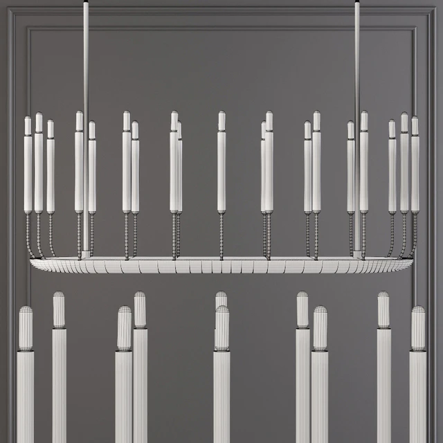 Restoration Hardware QUENOUILLES LINEAR CHANDELIER 50 Brass — Скачать