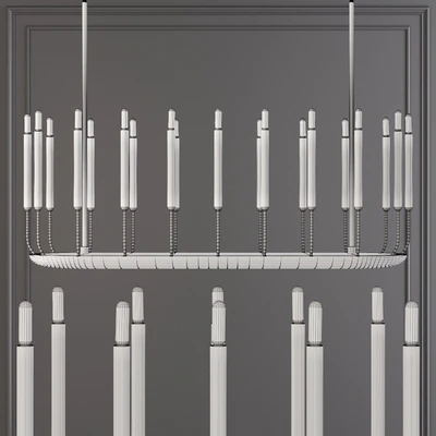 Restoration Hardware QUENOUILLES LINEAR CHANDELIER 50 Brass — Вид 2