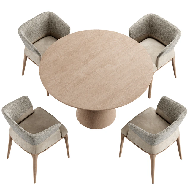 Quad Chair Konyshev Dinning Set — Скачать