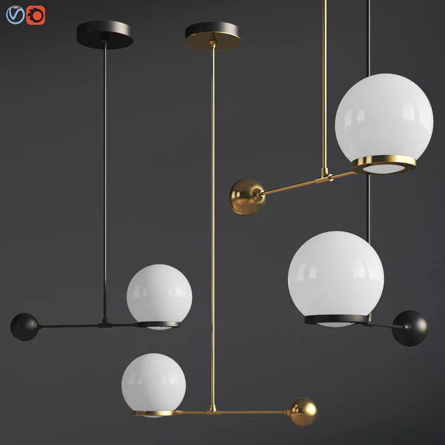 O & G Contrapesso 8 inch Globe Led Pendant — Descargar