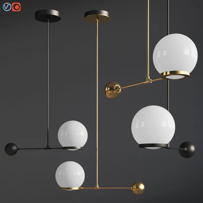 O & G Contrapesso 8 inch Globe Led Pendant — Ver 2