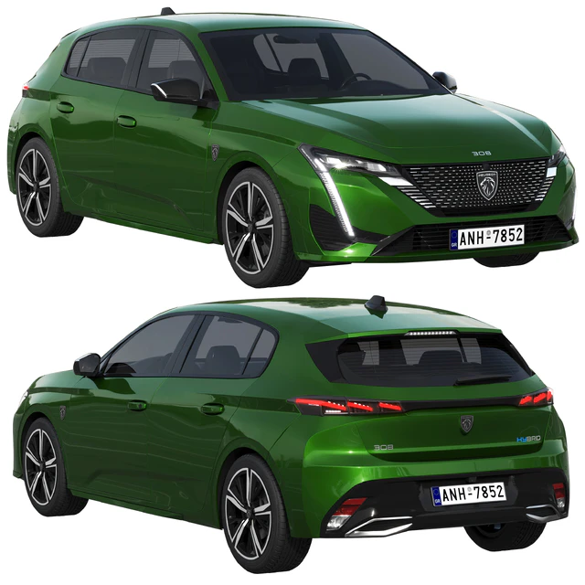 Peugeot 308 hybrid 2022 — Скачать