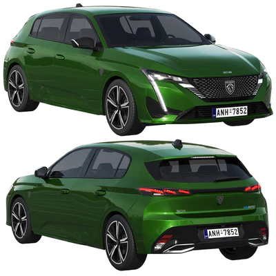 Peugeot 308 hybrid 2022 — Вид 1