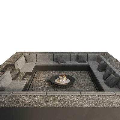 Зона отдыха с диванами и камином — Вид 6