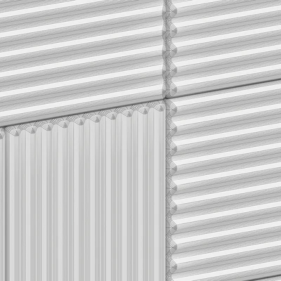 Tile wall Ariosto Ribbed Oxide Metal Rusty — Ver 3