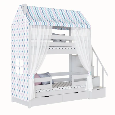 Children's 2-tiered bed house Madrid — View 4