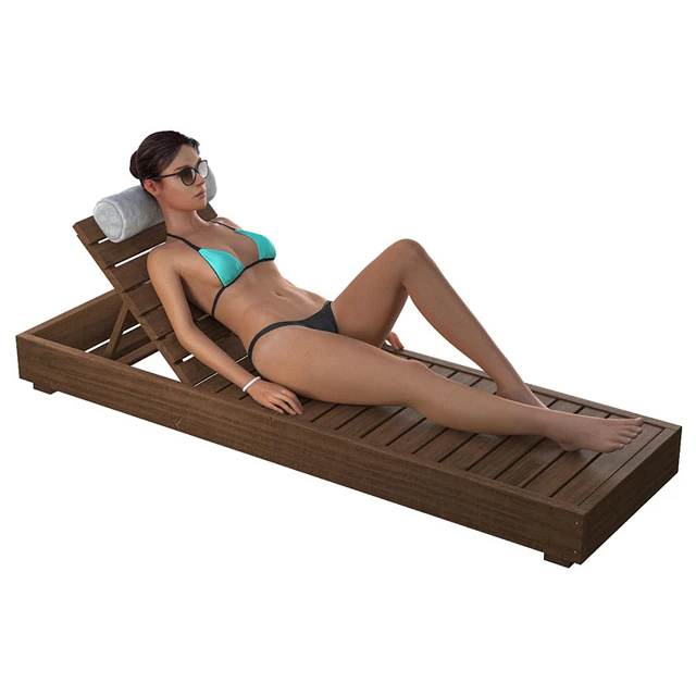 Girl on a deck-chair — Descargar