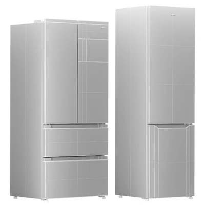 Refrigerator Set Midea MDRF631FGF02B MRB519SFNX1 — View 5