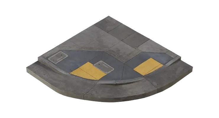 modular sidewalk corner 001 — Скачать