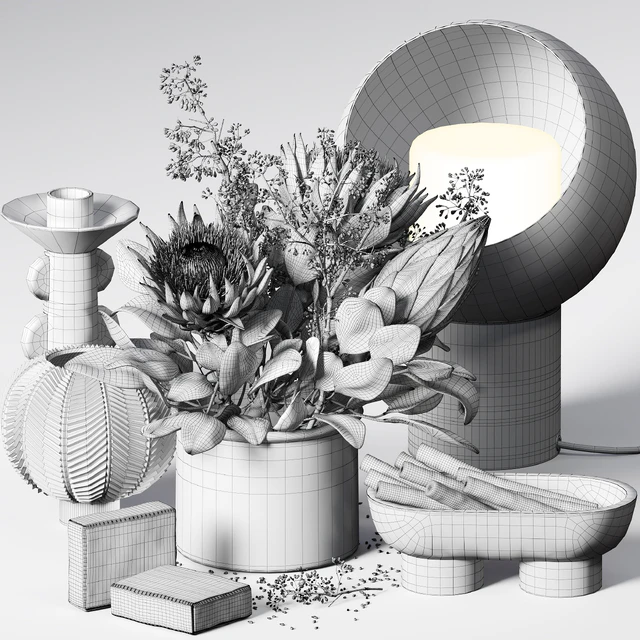 Decorative set 019 with a bouquet of proteus — Descargar