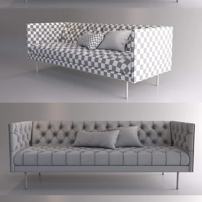 West Elm Chesterfield sofa & Oxford flor lamp — Вид 3