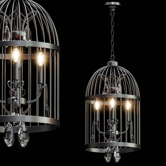 Beautiful Bird Cage Chandelier — Descargar