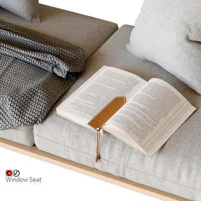 Window seat and cushions — download