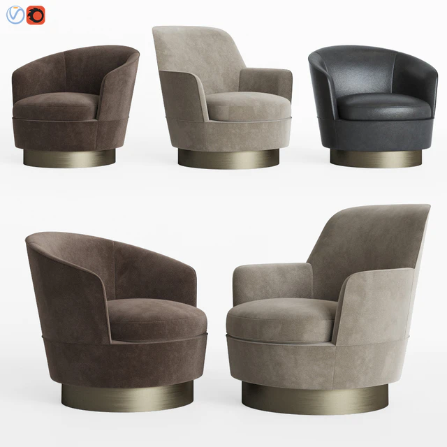 Minotti Jacques Low & High Armchair — Descargar