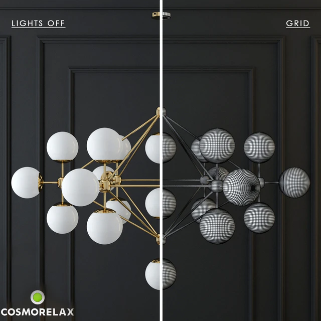 Chandelier modo chandelier white glass designed by jason miller 21 — Скачать