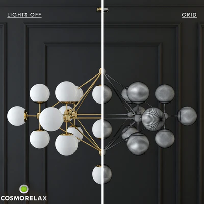 Chandelier modo chandelier white glass designed by jason miller 21 — Вид 3