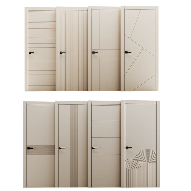 Set of interior doors LINEA. — Descargar