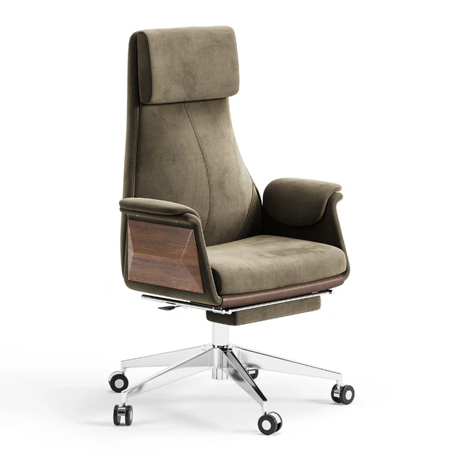 Back Adjustable Swivel Black Executive Chair — Descargar